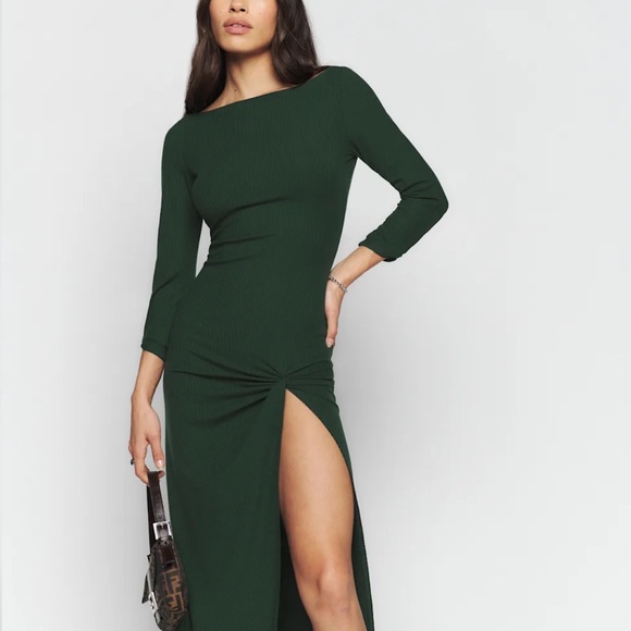 Reformation Belmont Knit Long Sleeve Women's Dress XS - Picture 2 of 7